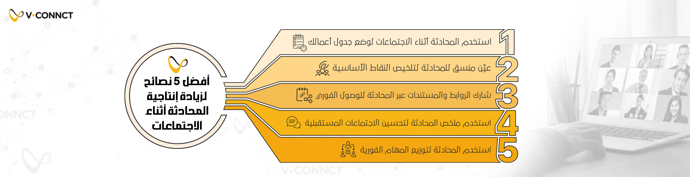 المحادثة أثناء الاجتماعات